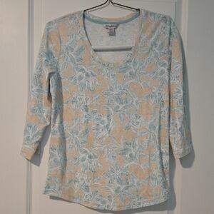 Tommy Bahama 3/4 Sleeve Floral Top